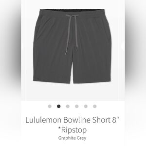 Lululemon Athletica Graphite Grey Bowline Shorts